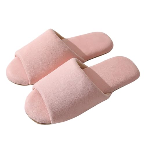 Women Cotton Slippers Four Seasons Home Indoor Soft Flax Casual Open Toe House Slipper For Women Non-Slip Shoes