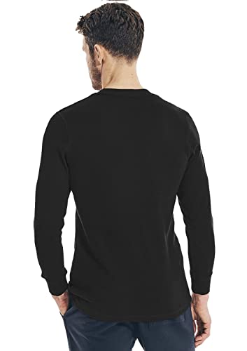 Nautica Men's Long Sleeve Base Layer Crewneck Waffle Thermal Underwear Top3