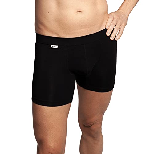 TBó Men's 4-Inch Boxer Brief 3-Pack - Comfortable Viscose Derived from Bamboo Underwear Breathable Microfiber4