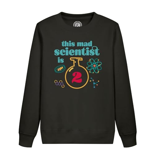 Sweatshirt Enfant Mad Scientist vêtement anniversaire 2 ans thème science