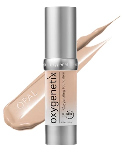 Oxygenetix Oxygenating Foundation Opal | Breathable Makeup for Face | Buildable Coverage with Weightless Feel | Longwear Foundation for Women | Safe for Sensitive or Laser-Treated Skin