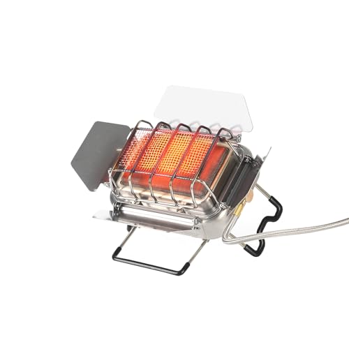 Fire-Maple Sunflower X Dual-Purpose Camping Heater & Stove | 2.5kW/8530BTU Portable Infrared Outdoor Heater with Windproof Design | Compact, Stainless Steel for Hiking, Backpacking & Emergency