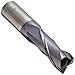 YG-1 EM206 Carbide Square Nose End Mill, Long Reach, TIALN Multilayer Finish, Non-Center Cutting, 30 Deg Helix, 2 Flutes, 4" Overall Length, 0.5" Cutting Diameter, 0.5" Shank Diameter