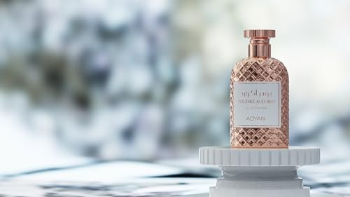 Adyan Poudre Accord EDP 100ml (3.4oz) - A Symphony of Neroli, Pink Pepper, and Litchi with a Heart of Orange Blossom and Jasmine - Luxury Arab Fragrance for Women