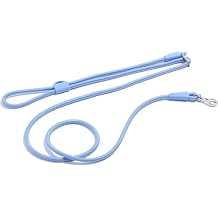 Wild One Hands-Free Adjustable Rope Dog Leash, Standard 4 to 8.5 Long, .5" Wide, Adjustable for Crossbody, Waist & Handheld, Moonstone