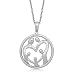 Sterling Silver Family Pendant Necklace, 18"