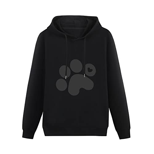 Baikutouan Dog Paw Prints Men's Sweatshirt Long Sleeve Hoodies Casual Hooded Pullover With Drawstring 6Xl #TOP3