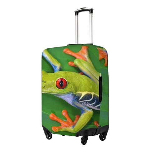 Animal Frog Leaf Leaves Print Luggage Suitcase Covers Elastic Washable Luggage Protector Luggage Covers For Suitcase2