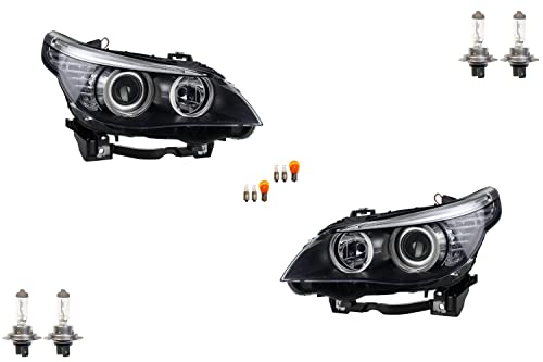 Set di fari alogeni adatto per BMW serie 5 E60 E61 da 07- set di lampadine LR