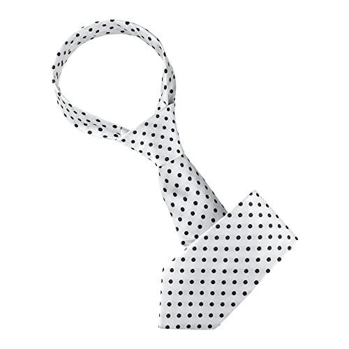 Allegra K Men's Self Tied Polka Dots Wide Business Formal Necktie Wedding Ties One Size White #TOP21