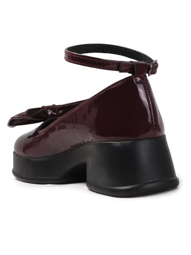 Image of SilverArrow womens Zenvique Stylish Bow Heel Sandals | Comfortable Mary Jane Dress Shoes for Women | Platform Heel Footwear