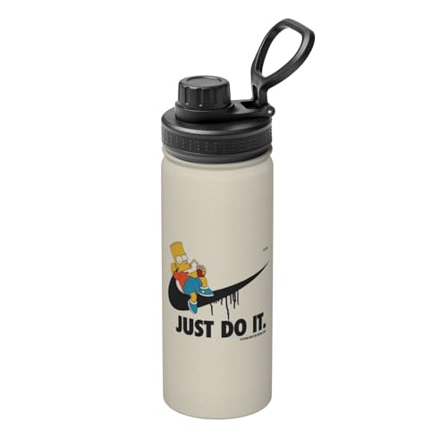 シンプソンズ おしゃれ 水筒 かわいい 漫画 スポーツボトル 大容量 軽量 ステンレス製 魔法瓶 保温 保冷 直飲み キャリーハンドル付き 漏れ防止 山登り 運動 旅行 ファッション 人気 ギフト