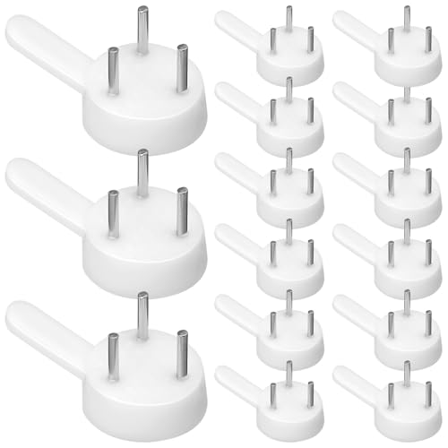Cabilock Ganchos de Pared para Colgar Cuadros y Pinturas sin Clavos, Ganchos Invisibles de Plástico Duro, Colgadores Adhesivos Resistentes para Uso en Hogar y Oficina, Paquete de 100