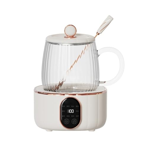 Tetera eléctrica de vidrio multifuncional 600ml miniatura 6