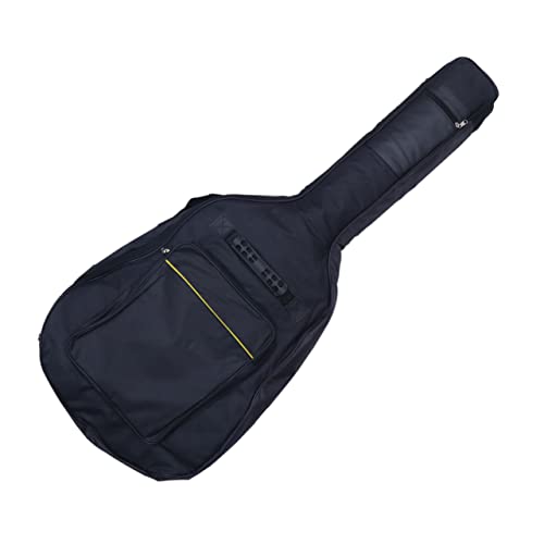 Vaguelly Acoustic Guitar Bag Oxford Cloth Backpack with Double Straps Padded Back Pad for Comfort Front Pocket for Storage for Musicians and Travel