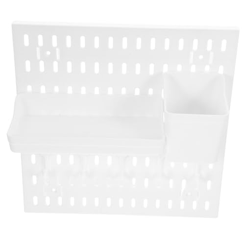 Unomor Wall Mount Pegboard Display Panel Versatile Organizer for Kitchen Garage Craft Room Office Easy Installation Tool Board with Hooks for Efficient Storage