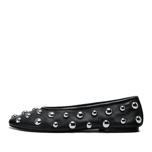 epiluta Studded Ballet Flats for Women Mary Jane Shoes Comfortable