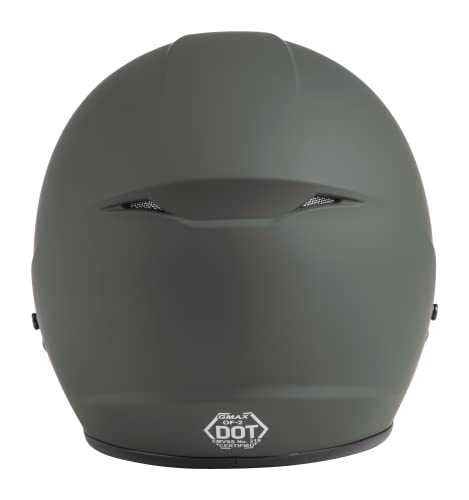 Gmax Of-2 Open-Face Helmet (Matte Green, X-Large) #TOP4