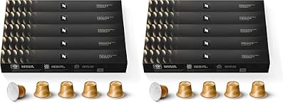 Nespresso Capsules Original Line, Caramello, Medium Roast Espresso Coffee, 50 Count Espresso Coffee Pods (Pack of 2)