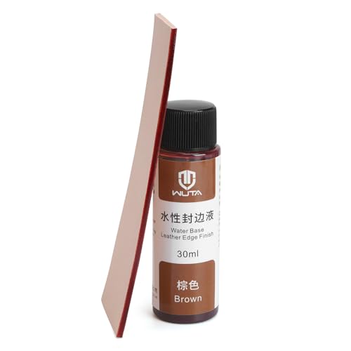 WUTA 30ml Professional Leather Edge Paint Liquid Dye Edge Dressing Color Coats Leather Finish Supplies (Brown;30ml)