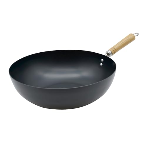 Wok de acero al carbono 12.5 pulg Starfrit miniatura 3