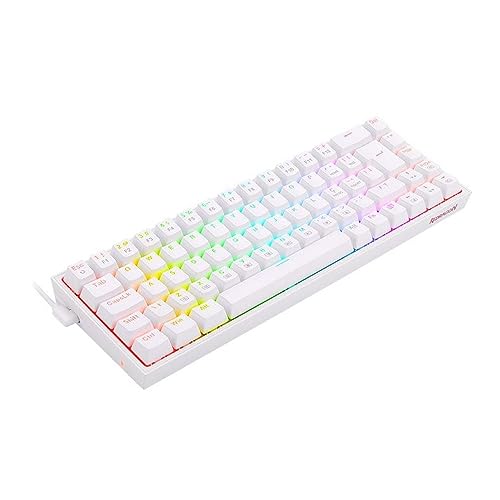 Teclado Mecânico Gamer Redragon Castor RGB K631W-RGB ABNT2 Switch Redragon Marrom USB Removível, Bra