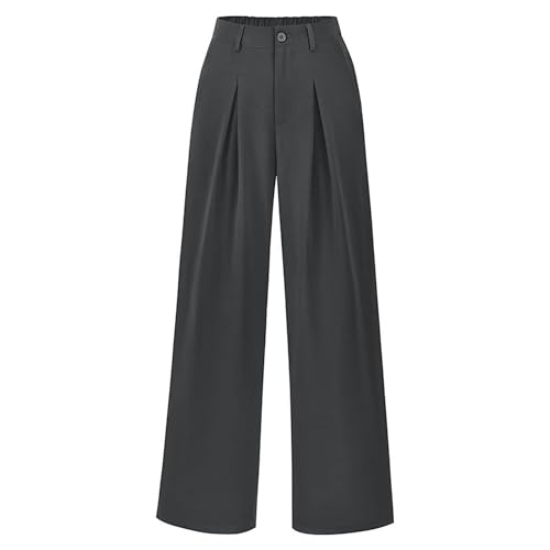 High Waisted Wide Leg Pants for Women Womens Business Casual Pants Stretchy Work Pant for Women with Pockets2