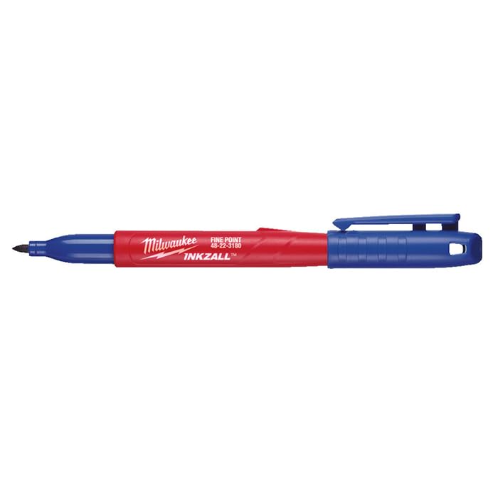 Milwaukee Inkzall Permanent Marker Blue Fine Tip 1.0 mm