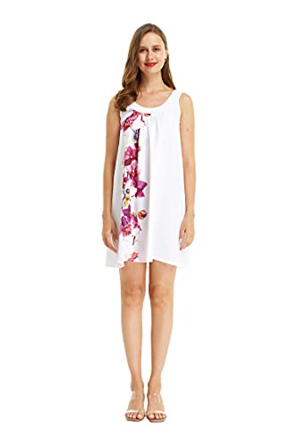 Image of Hawaii Hangover Family Matching Hawaiian Clothes, Watercolor Orchid White | Family matching Hawaiian outfits, Watercolor Orchid White, quick dry stretch fabric, machine washable, tropical floral print