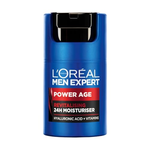 L'Oréal Crema hidratante para hombre, Antiarrugas y...
