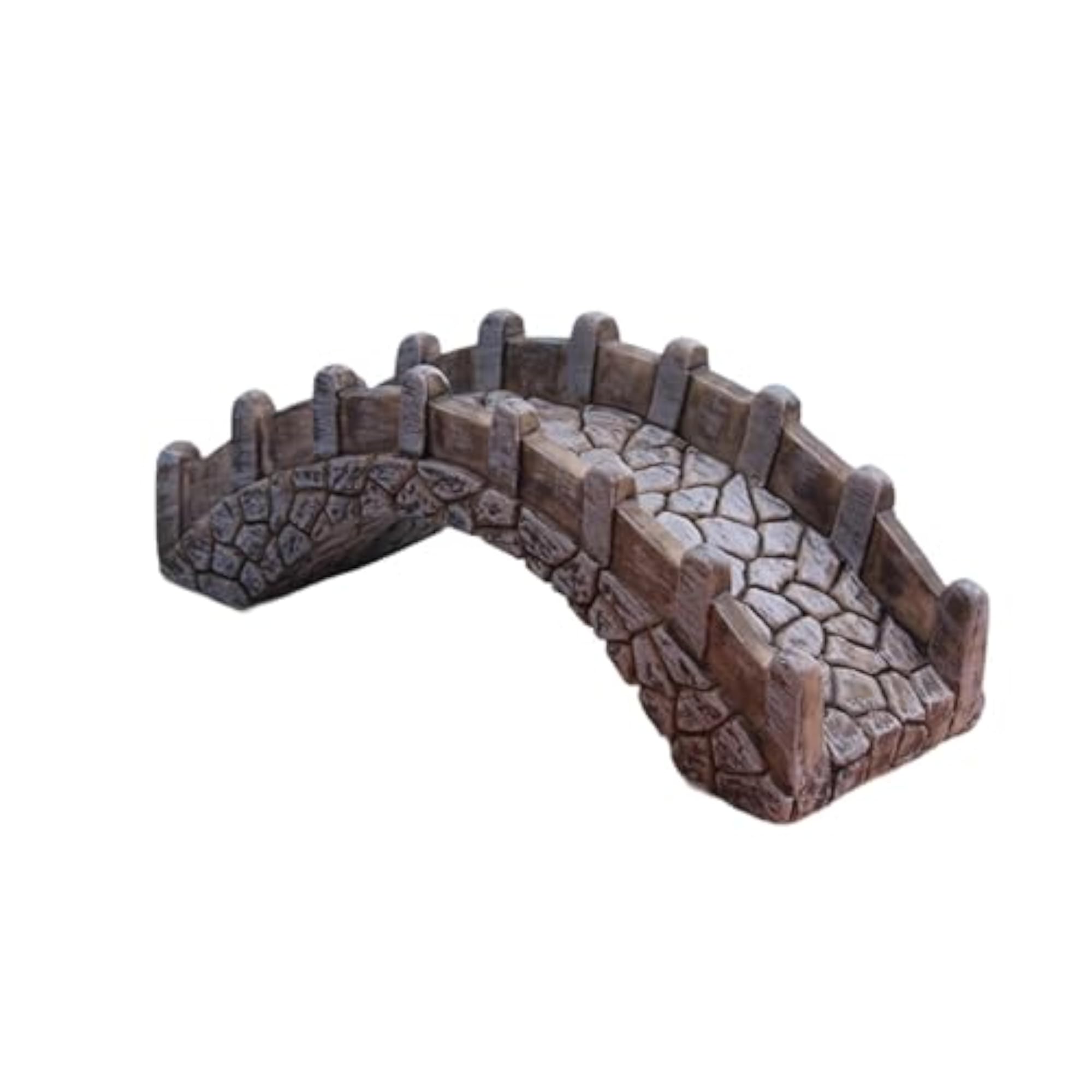 Miniature Arch Bridge Figurine, Decorative Resin Sculpture