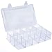 Produktbild RetroFun Jewellery Organizer, 36 Gitter Clear Plastic Jewellery Box Verstellbare Fächer Sortiment Organizer Schmuckring Ohrring Perlen Aufbewahrungsbehälter