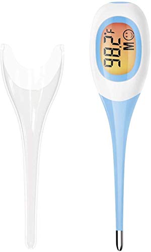 Digital Thermometer, Vabogu Thermometer Soft Head Liquid LCD Digital Thermometer,Accurate and Fast Reading Fever Temperature Measurement Tool for Kid and Adult (Sky Blue)