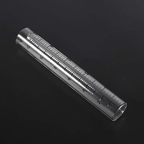 MONOJLY 2 Stück transparentes Glas-Regenmesser-Ersatzrohr für den Außenbereich, Garten, Hof, Zuhause, geeignet für die Dekoration von Hof und Außenbereich