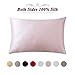 Produktbild Arcpic Kissenbezug, 100 % natürliche Maulbeerseide, weich, atmungsaktiv, mit beiden Seiten, 19 Momme Bett-Kissenbezüge für Haar und Haut Standard20''x26'' Rose