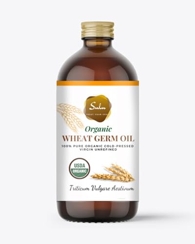 SULU ORGANICS USDA Certified Organic Unrefined Extra Virgin Wheat Germ Oil (16 oz)