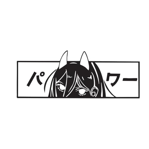 Chainsaw Man Power Character Vinyl Decal Car Laptop Wall Decoration Sticker 4.6' in x 12' in (Black)