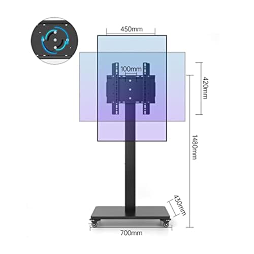 Soporte móvil para TV con ruedas para pantalla de 32-65 pulg miniatura 2