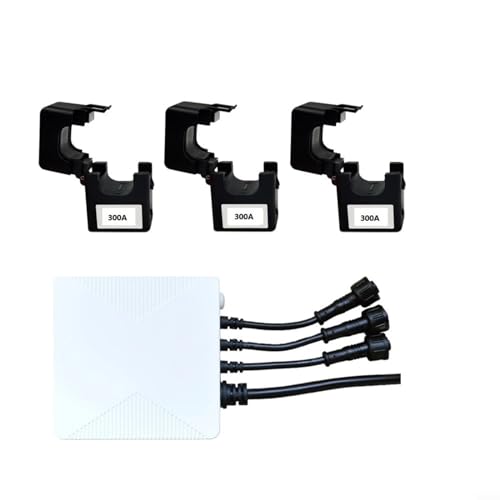 PETSTIBLE 3 Phase WiFi Smart Home Energy Monitor, 3 Phase Clamp Meter with 3 Circuit Level Sensor Vue Real-time Power Monitor Smart Home Energy Monitor(for ZIGBEE 300A)