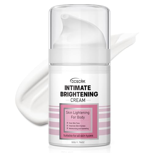 Skin Lightening Cream for Intimate Area Dark Spot Remover Skin Whitening Cream for Sensitive Part Underarms, Inner Thighs, Bikini Line, Knees and Elbows Bleaching Body Cream (1.76 Fl Oz)