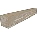 Ekena Millwork MANUHH06X08X60WH Hand Hewn Faux Wood Fireplace Mantel, 6"H x 8"D x 60"W, White Washed