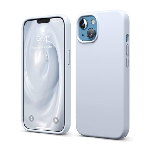 Image of Liquid Silicone Case Compatible for iPhone 13 | Slim Back Cover | Soft Touch Bumper | Shockproof Drop Protection | Microfiber Cloth Inside | Sleek Solid Design