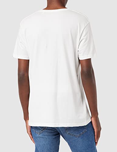 Alpha Industries Basic T-Shirt Foil Print T-Shirt für Herren White/Yellow Gold – Ansicht 3
