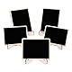Amazon Basics Kleine Tafel-Holzschilder mit Staffelei, 20 Stück, 8B x 10H cm, Schwarz