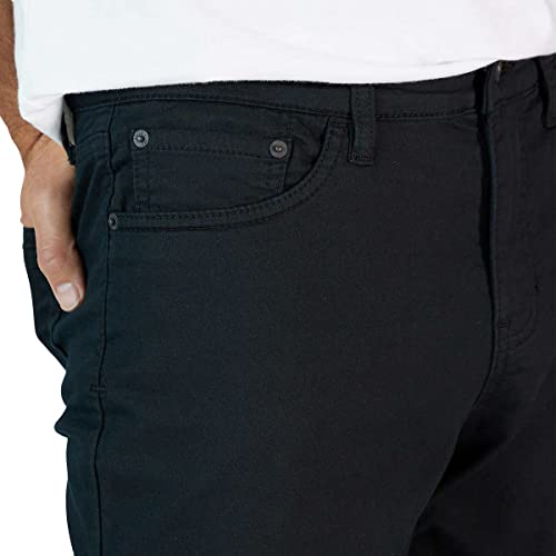 IZOD Mens Mid-Weight Comfort Stretch Knit Denim 5 Pocket Pant (40W x 32L, Black)3