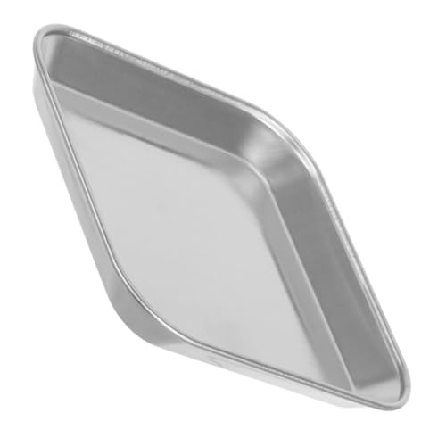 MAGICLULU Plaque Acier Inoxydable Plateau à Biscuits Salades Assiette Carrée Pour Apéritifs Et Repas Servis Chez Soi Ou Déplacement