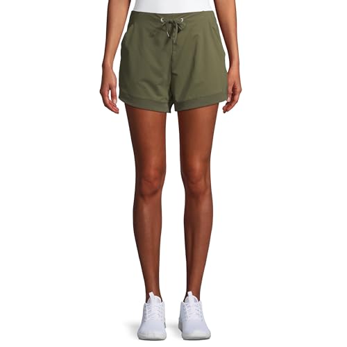 Avia Women's Active Running Shorts (Olive Branch, XS (0-2))