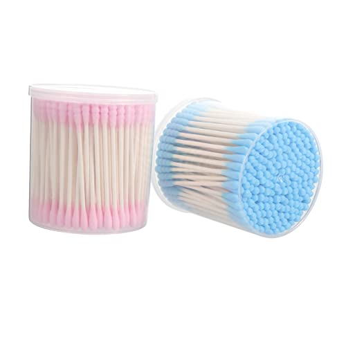 HONMEET Swabs 400pcs Cotton Swabs for Makeup Correction Mini Disposable Women's Beauty Tool for Daily Use