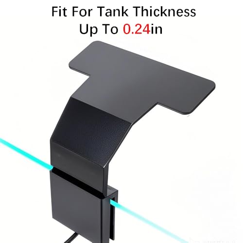 Image of Mini Clip On Fish Tank Light 7W Small Aquarium Light for 1 to 5 Gallon Nano Tanks USB Moving Lamp with White Red Blue Green LED (Adapter NOT Included)