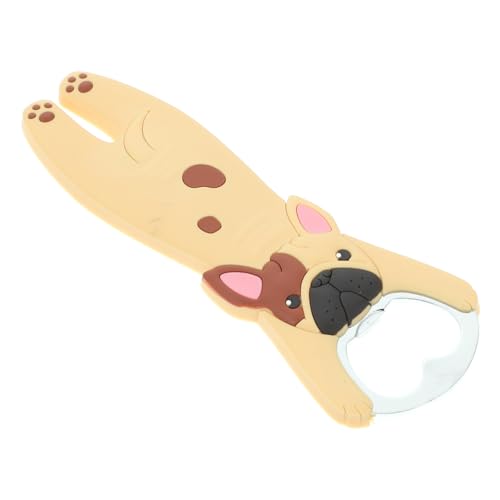 FELTECHELECTR 磁気栓抜き 冷蔵庫マグネット付き 犬好き向けビールオープナー キャップキャッチ機能付き 簡単手動開栓 磁で冷蔵庫に固定可能 多用